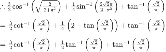 JEE Main Previous Year Questions (2021-23): Inverse Trigonometric Functions