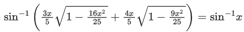 JEE Main Previous Year Questions (2021-23): Inverse Trigonometric Functions