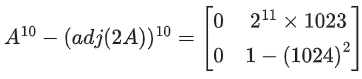 JEE Main Previous year questions (2021-23): Matrices and Determinants - 2