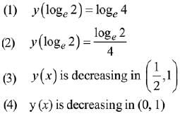 JEE Main Previous Year Questions (2016- 2025): Differential Equations
