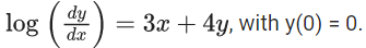 JEE Main Previous year questions (2021-23): Differential Equations