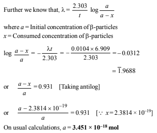 JEE Advanced (Subjective Type Questions): Chemical Kinetics & Nuclear Chemistry- 1 | Chapter-wise Tests for JEE Main & Advanced