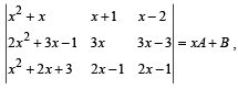 JEE Advanced (Subjective Type Questions): Matrices & Determinants | Chapter-wise Tests for JEE Main & Advanced