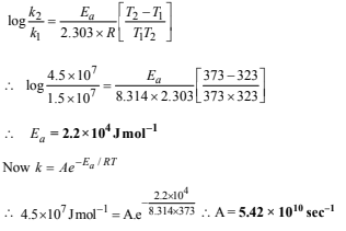 Subjective Type Questions: Chemical Kinetics & Nuclear Chemistry- 3 | JEE Advanced