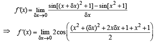 JEE Advanced (Subjective Type Questions): Differentiation | Chapter-wise Tests for JEE Main & Advanced