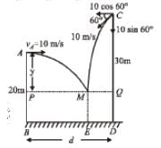 JEE Advanced (Subjective Type Questions): Motion | Chapter-wise Tests for JEE Main & Advanced