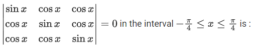 JEE Main Previous year questions (2021-23): Matrices and Determinants - 2