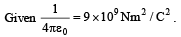 JEE Advanced (Subjective Type Questions): Electrostatics- 2 | Chapter-wise Tests for JEE Main & Advanced