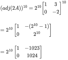JEE Main Previous year questions (2021-23): Matrices and Determinants - 2