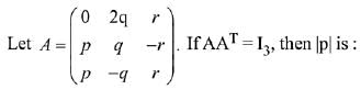 JEE Main Previous Year Questions (2016- 2025): Matrices and Determinants