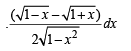 JEE Advanced (Subjective Type Questions): Definite Integrals & Applications of Integrals - 1 | Chapter-wise Tests for JEE Main & Advanced