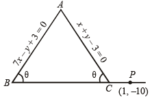 JEE Advanced (Subjective Type Questions): Straight Lines & Pair of Straight Lines - 1 | Chapter-wise Tests for JEE Main & Advanced
