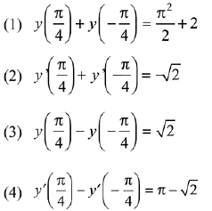 JEE Main Previous Year Questions (2016- 2025): Differential Equations