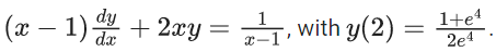 JEE Main Previous year questions (2021-23): Differential Equations