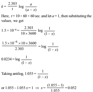 JEE Advanced (Subjective Type Questions): Chemical Kinetics & Nuclear Chemistry- 1 | Chapter-wise Tests for JEE Main & Advanced