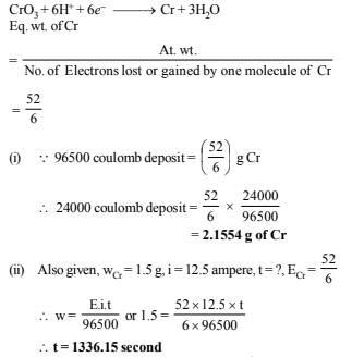 JEE Advanced (Subjective Type Questions): Electrochemistry- 2 | Chapter-wise Tests for JEE Main & Advanced