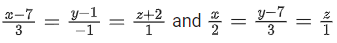 JEE Main Previous year questions (2021-23): Vector Algebra and Three Dimensional Geometry - 1