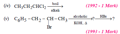 JEE Advanced (Subjective Type Questions): Haloalkanes & Haloarenes | Chapter-wise Tests for JEE Main & Advanced
