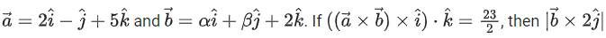 JEE Main Previous year questions (2021-23): Vector Algebra and Three Dimensional Geometry - 1