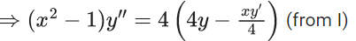 JEE Main Previous year questions (2021-23): Differential Equations