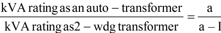 Comparison of Characteristics of Autotransformers and Two-Winding Transformers
