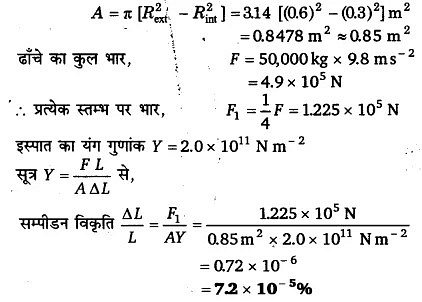 ठोसों के यांत्रिक गुण (Mechanical Properties of Solids) NCERT Solutions | NCERT Textbooks in Hindi (Class 6 to Class 12) - CTET & State TET