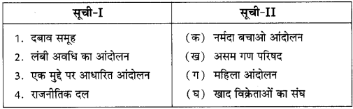 जन-संघर्ष और आंदोलन (Popular Struggles & Movements) NCERT Solutions | NCERT Textbooks in Hindi (Class 6 to Class 12) - CTET & State TET