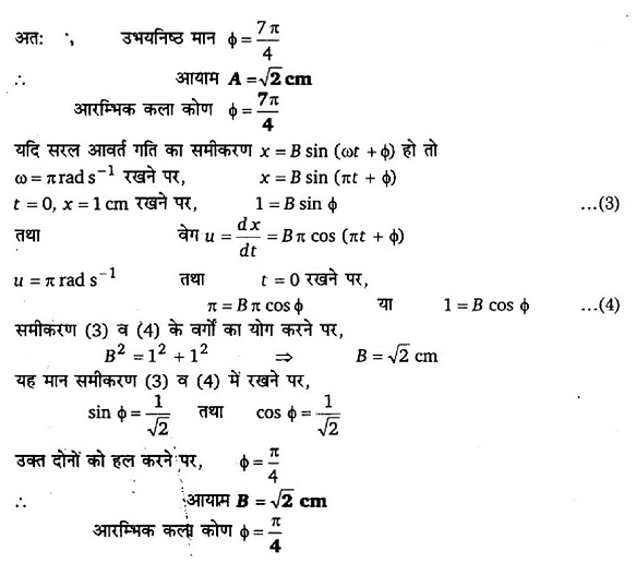 दोलन (Oscillations) NCERT Solutions | NCERT Textbooks in Hindi (Class 6 to Class 12) - CTET & State TET
