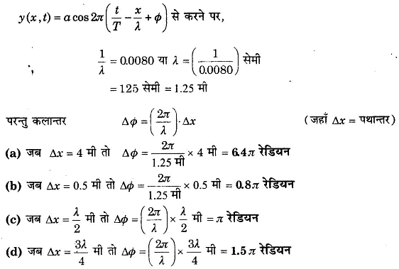 तरंगे (Waves) NCERT Solutions | NCERT Textbooks in Hindi (Class 6 to Class 12) - CTET & State TET
