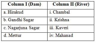 Class 10 Social Science Previous Year Questions - Water Resources