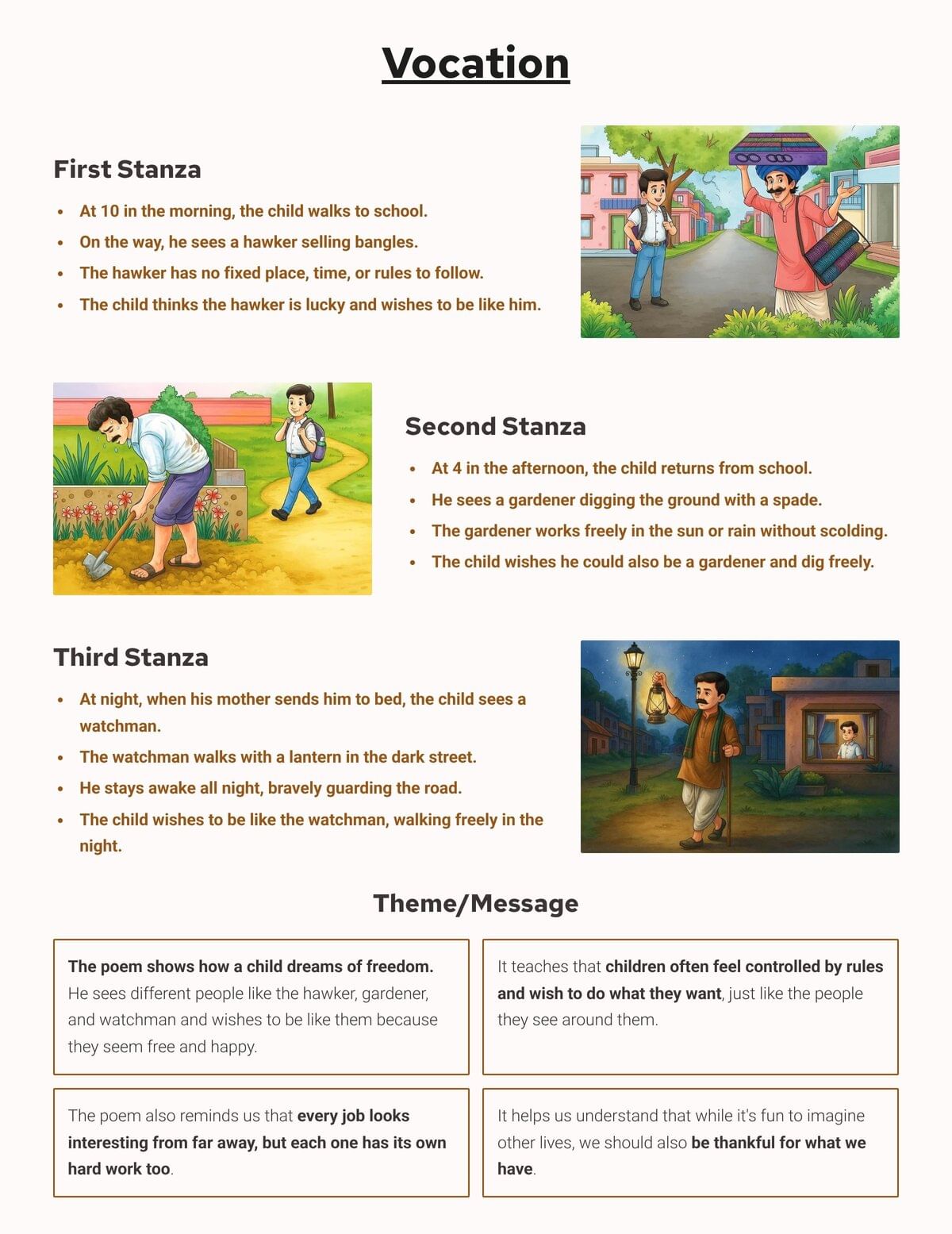 Visual Story: Vocation | English Santoor Class 5 - New NCERT