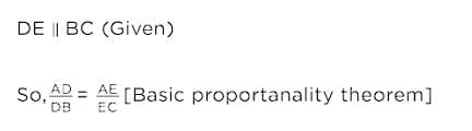 Theorem 2 ( Converse of Thales theorem)