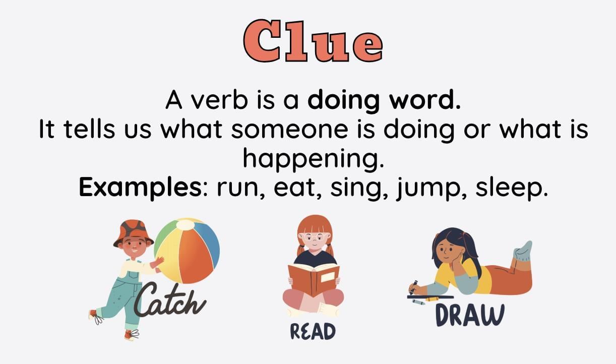 Worksheet - Verbs | Worksheets with solutions for Class 3