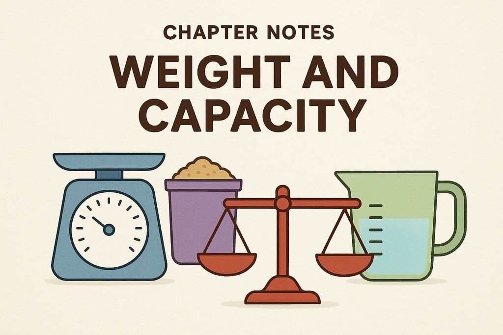 Weight and Capacity Chapter Notes | Mathematics (Maths Mela) Class 5 - New NCERT