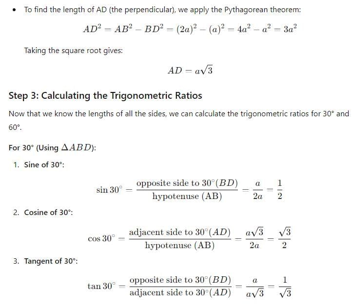 Trigonometry Chapter Notes | Elementary Mathematics for PAT
