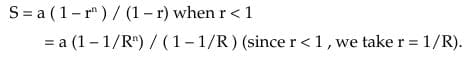 Sum of an infinite geometric series