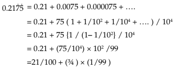 Example 5: Evaluate  using the sum of an infinite geometric series.