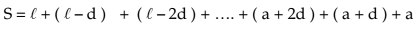 Sum of the first n terms of an A.P.