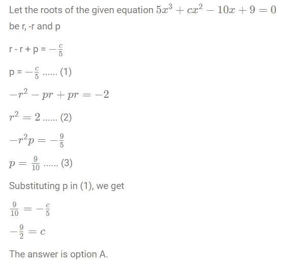 Linear Equations CAT Previous Year Questions with Answer PDF