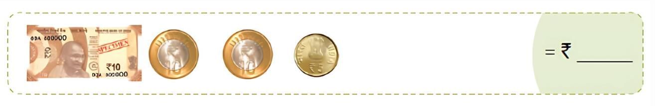 Money - 1 Class 1 Worksheet Maths Chapter 12