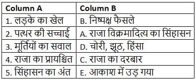 Worksheet Solutions: न्याय की कुर्सी | Worksheets with Solutions for Class 5