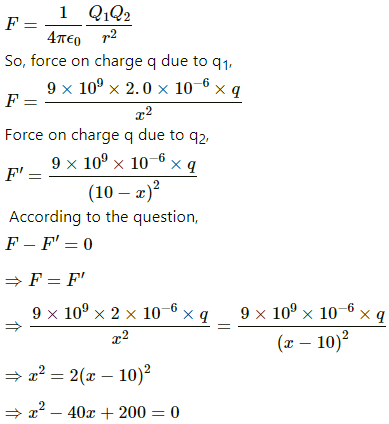 HC Verma Questions and Solutions: Chapter 29: Electric Field & Potential- 2 | HC Verma Solutions - JEE