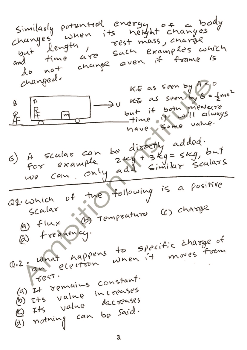 Scalar and Vector Theory Sheets, Class 12, Electrostatics (IIT and AIPMT) - Class 11