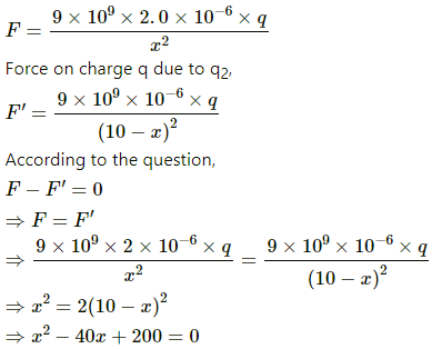 HC Verma Questions and Solutions: Chapter 29: Electric Field & Potential- 2 | HC Verma Solutions - JEE