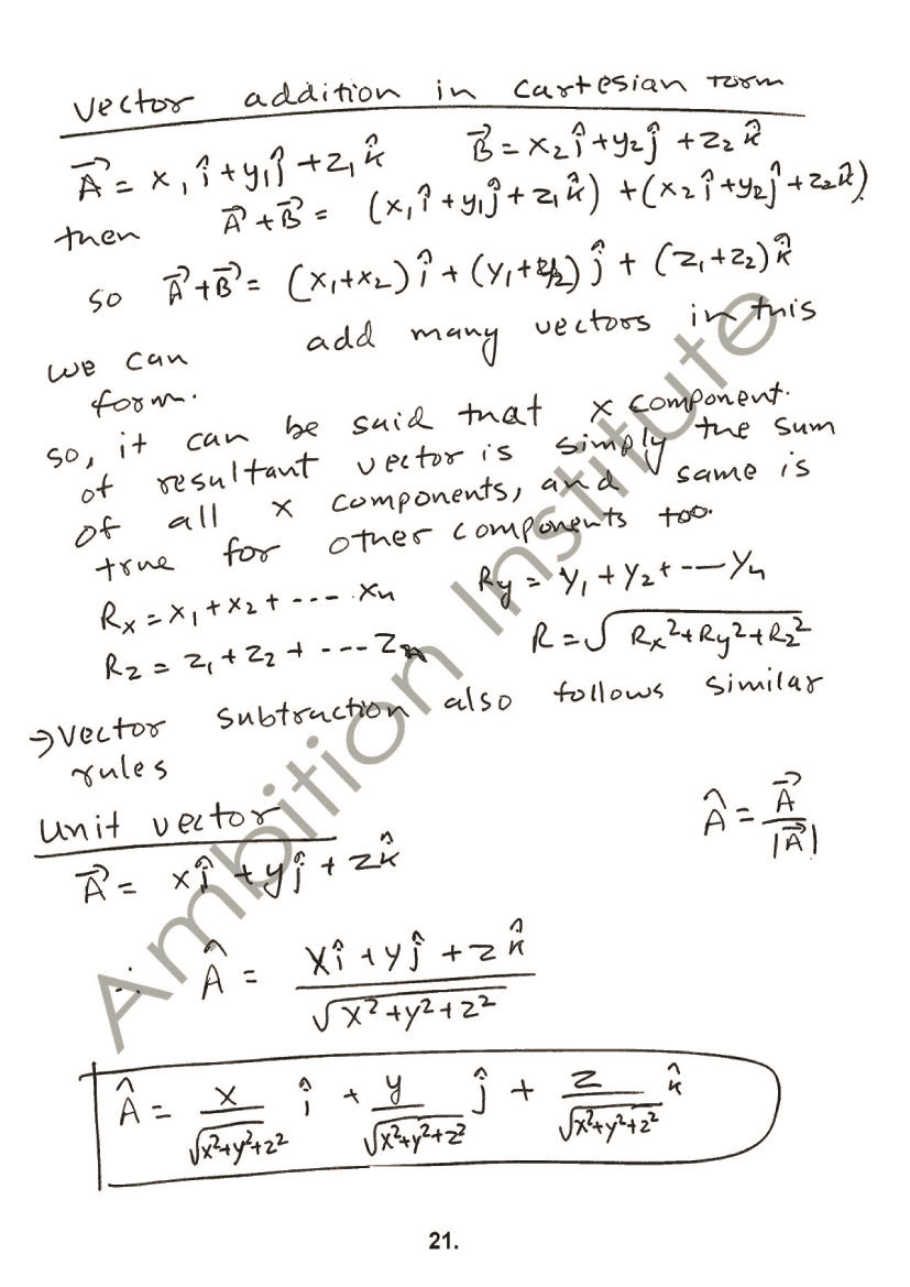 Scalar and Vector Theory Sheets, Class 12, Electrostatics (IIT and AIPMT) - Class 11
