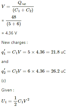 HC Verma Questions and Solutions: Chapter 31: Capacitors- 3 | HC Verma Solutions - JEE