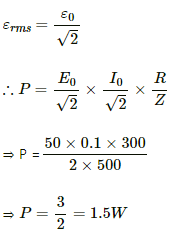 HC Verma Questions and Solutions: Chapter 39: Alternating Current- 2 | HC Verma Solutions - JEE