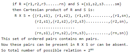 Relations | Question Bank for GATE Computer Science Engineering - Computer Science Engineering (CSE)