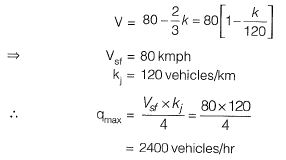 Past Year Questions: Traffic Engineering | Transportation Engineering - Civil Engineering (CE)