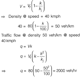 Past Year Questions: Traffic Engineering | Transportation Engineering - Civil Engineering (CE)